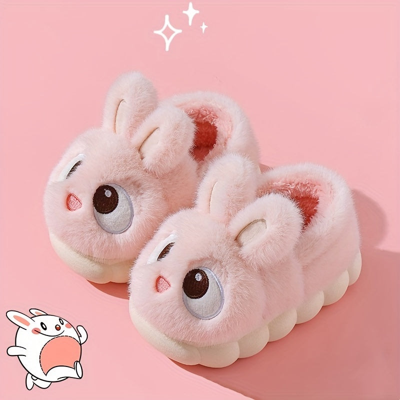 Fluffy Bunny Slippers for Children - For Comfortable Winter Days