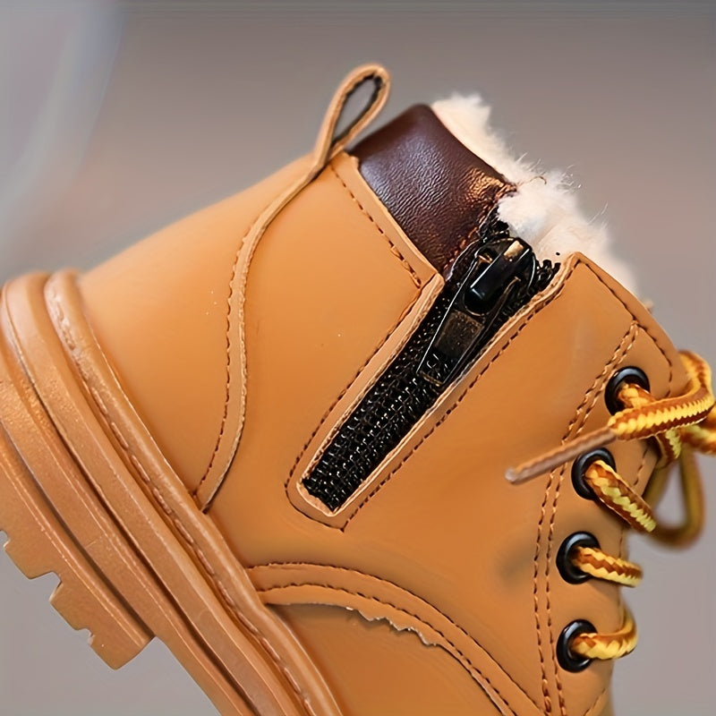 Modne Fleece Kalosze dla Chłopców - Ciepłe i Wodoodporne