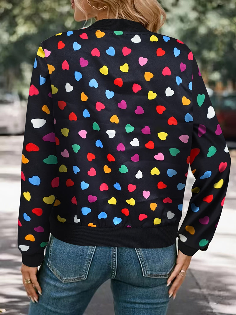 Cheerful Bomber Jacket – Stylish and Comfortable Zip-Up Jacket for Spring and Autumn