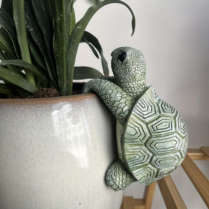 Funny Cartoon Turtle Hanging Planter – Ideal for Indoor and Outdoor Decoration