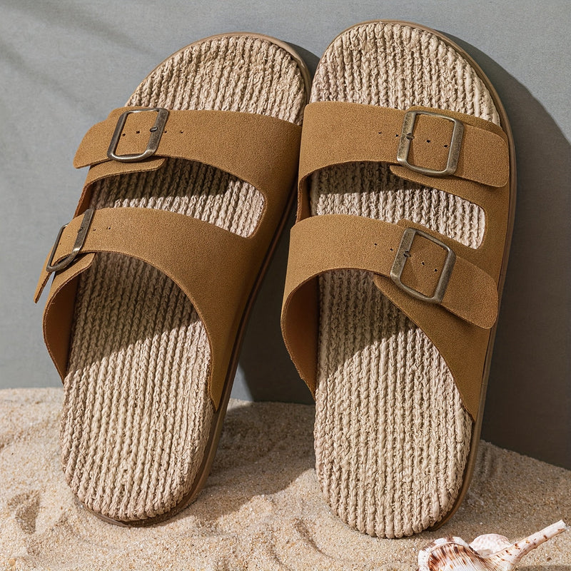 Stylowe Męskie Klapki – Oddychające z Zapięciem i Antypoślizgową Podeszwą