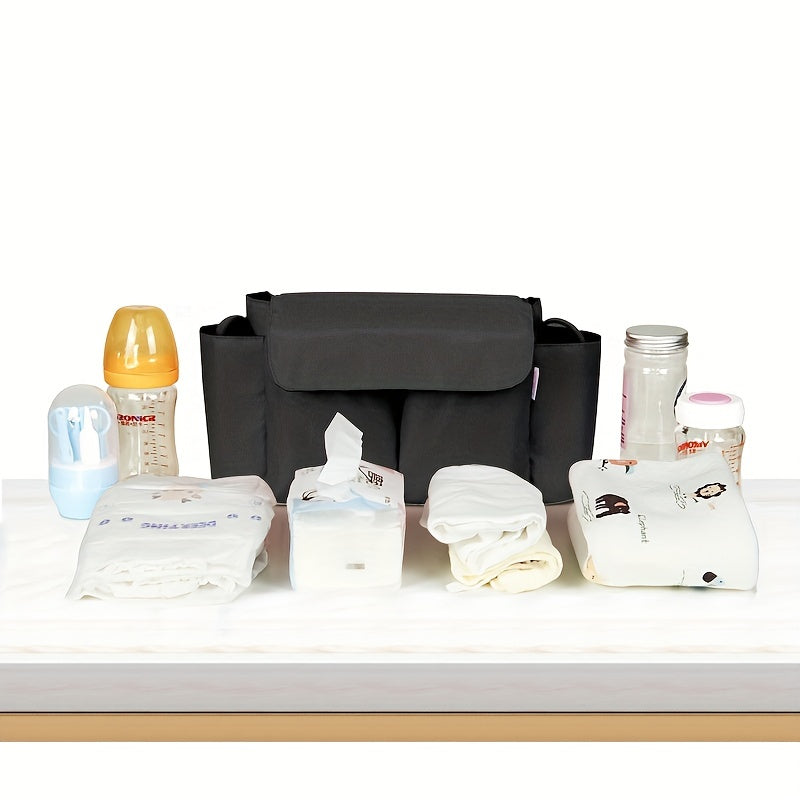 Wielofunkcyjna Torba na Wózek – Duża Pojemność, Wodoodporna Torba Wisząca z Kieszeniami na Niezbędne Akcesoria dla Dzieci