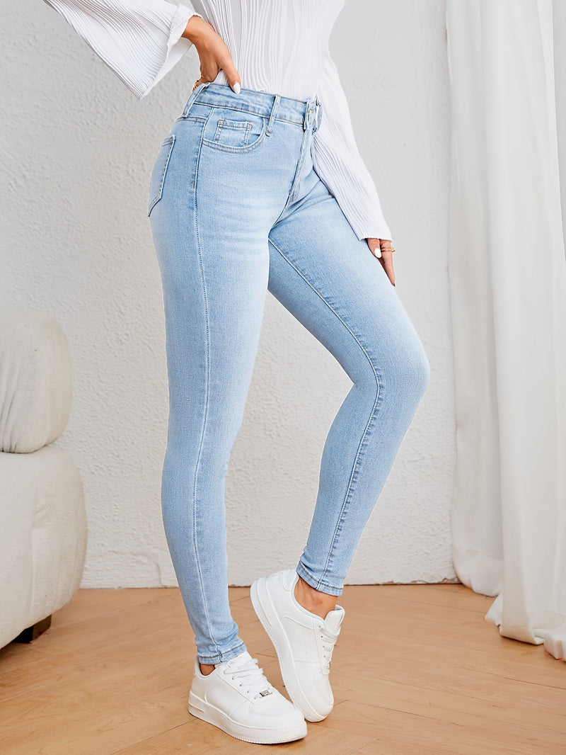 Emma Casual Skinny Jeans - Stylowe, Wygodne i Idealne na Jesień i Zimę