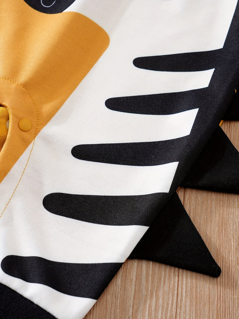 Słodki Zebra Kombinezon dla Niemowląt – Idealny na Wiosenne i Jesienne Przygody na Świeżym Powietrzu