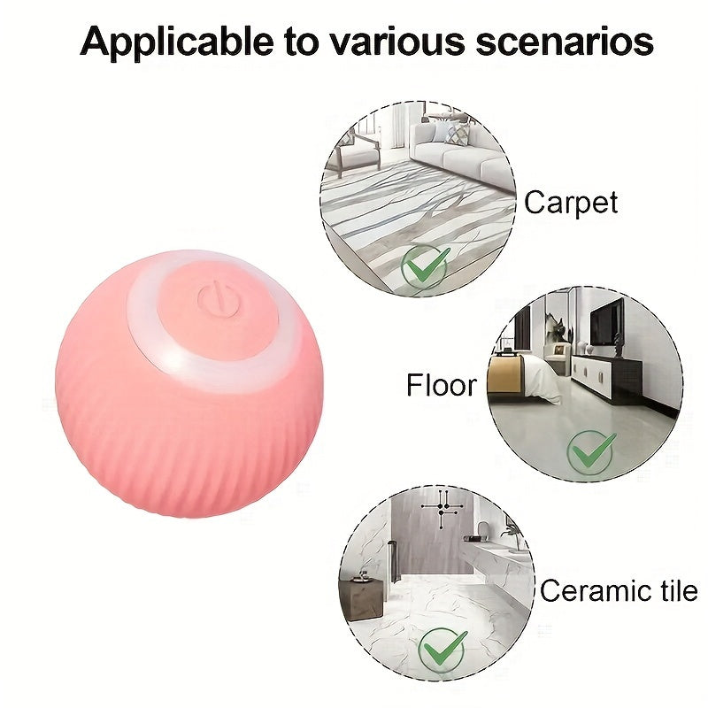 Intelligent interactive ball for cats - Automatic rolling toy for interactive play