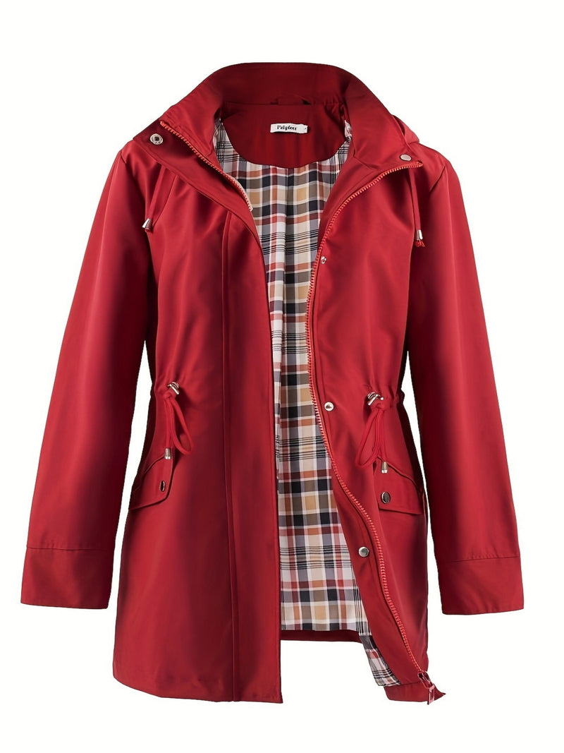 Kurtka Plus Size z Podszewką i Kapturem – Casual i Wygodna na Jesień i Wiosnę