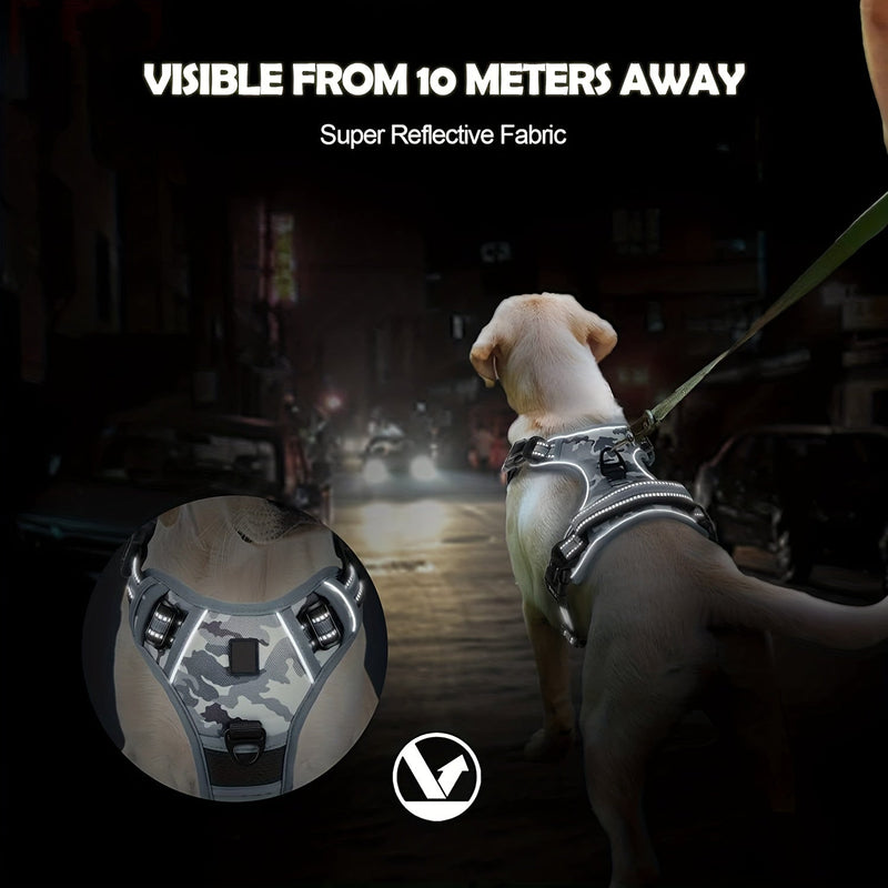 Reflective Harness for Dogs – Easy Walking and Training with Handle