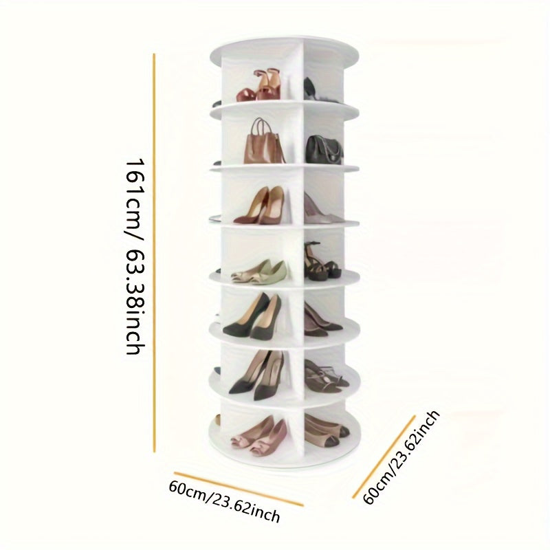 ShoeSpin 360° Obrotowy Stojak na Buty - Oszczędzający miejsce i wielofunkcyjny