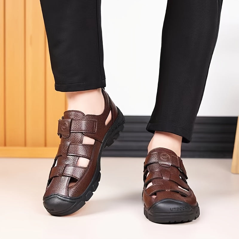 Trwałe Męskie Sandaly Outdoor – Oddychające Sandaly z Zapięciem i Antypoślizgową Podeszwą