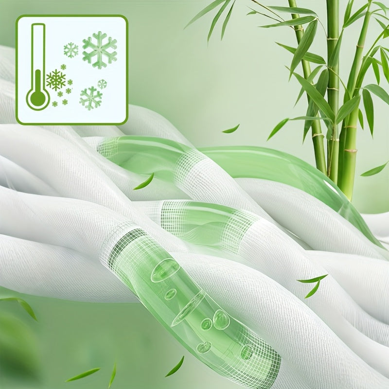 Letni chłodzący pokrowiec na materac z włókna bambusowego – Luksusowy oddychający komfort