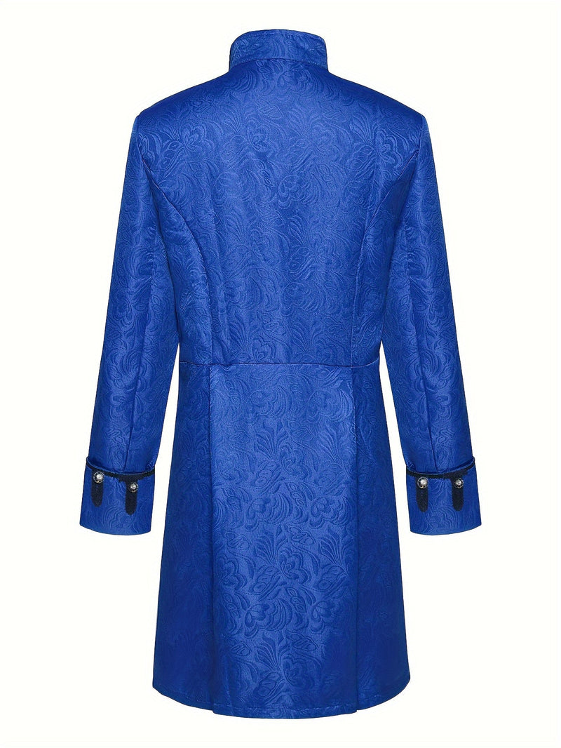 Hendrik Średniowieczny Żakardowy Płaszcz - Stylowy i Elegancki Strój na Uroczystości