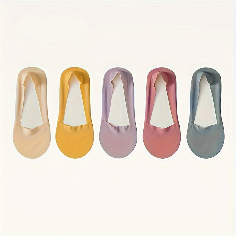 5 par skarpetek Ice Silk – Oddychające i Antypoślizgowe Niewidoczne Skarpetki dla Kobiet