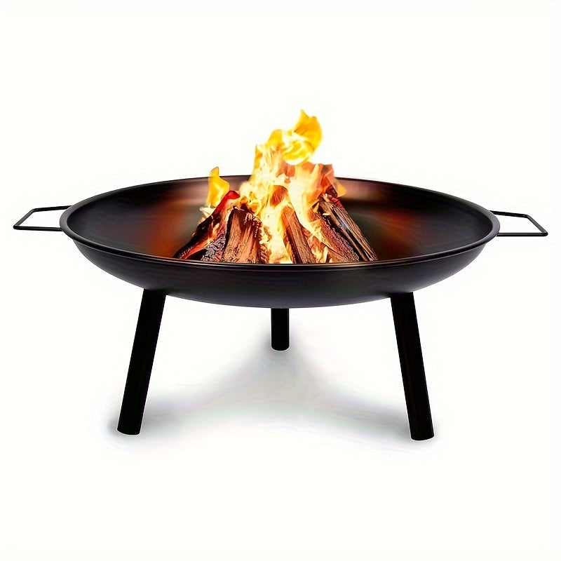 Cast Iron Fire Pit Bowl – Ideal for Grilling, Camping, and Garden Lighting