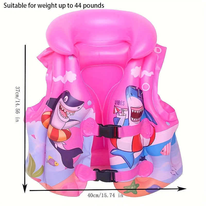 Kamizelka do pływania z nadrukiem rekinów – Komfortowa i bezpieczna dla przyjemności pływania w wodzie