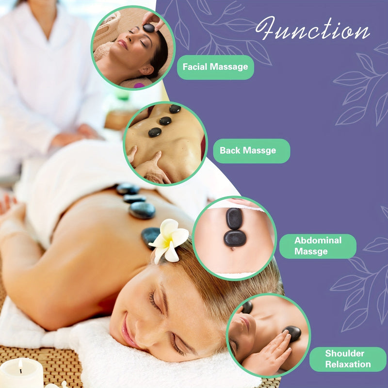 Profesjonalny Zestaw do Masażu Gorącymi Kamieniami – Komplet z Podgrzewaczem