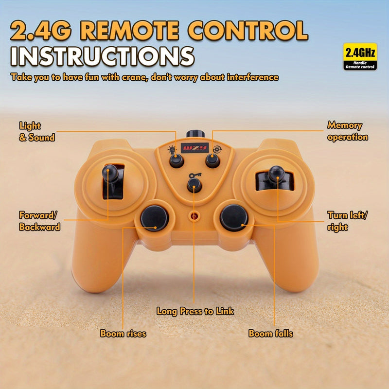 MegaLift RC Żuraw - Potężny Żuraw Budowlany Sterowany Zdalnie 360°