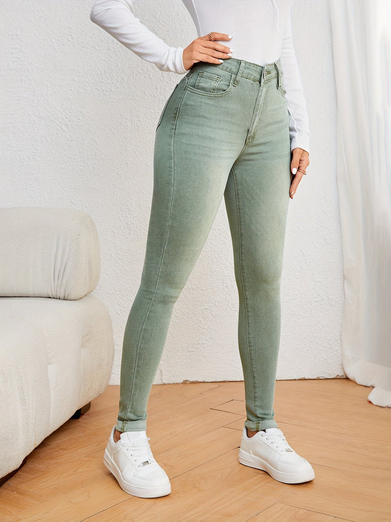 Blugi skinny casual pentru femei – stretch mediu, ideali pentru toate anotimpurile