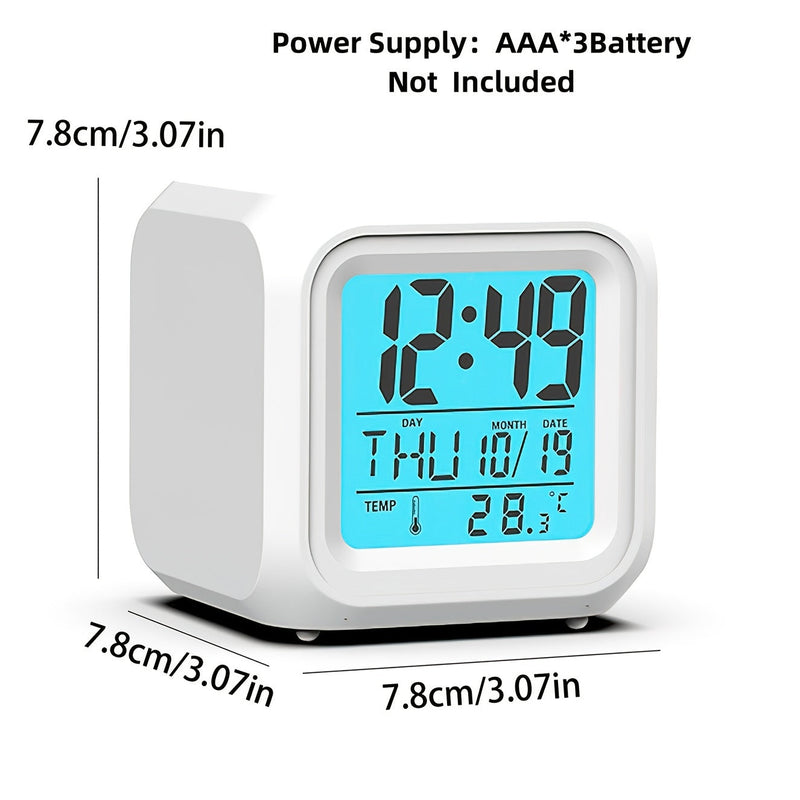 Digital LED Alarm Clock with Temperature Display – Quiet and Luminous for Every Room