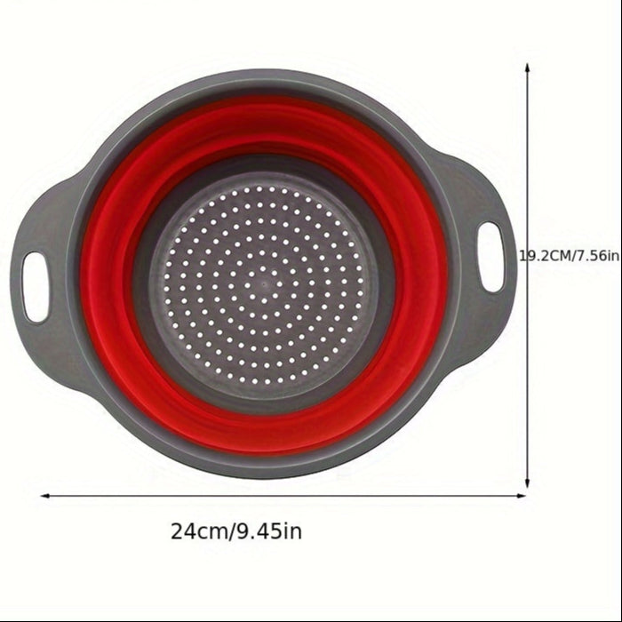 Składany Zestaw Sit Silikonowych – Idealny do Makaronu, Warzyw i Owoców