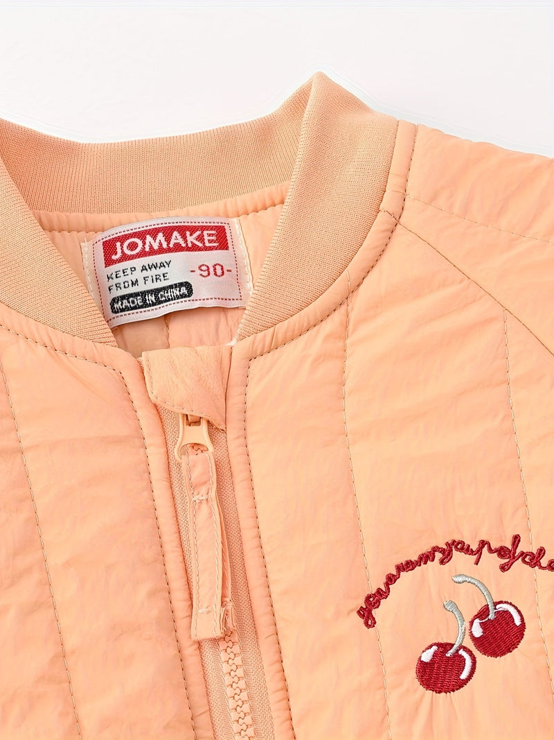 Urocza kurtka dziecięca z haftowanym księżycem – Idealna na jesień i zimę