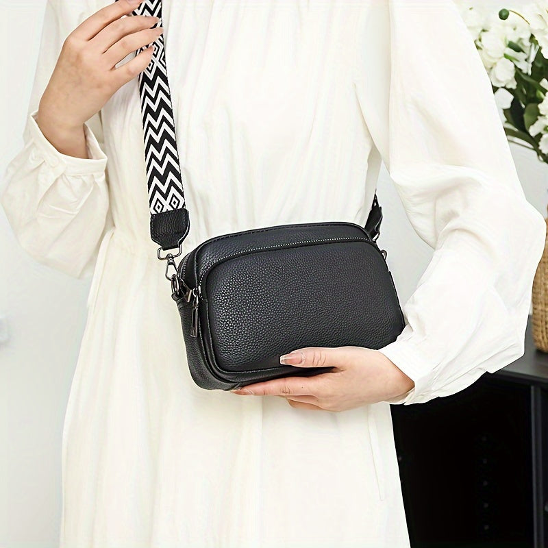 Modna Torebka Crossbody dla Kobiet – Casual Torebka na Ramię z Geometrycznym Wzorem