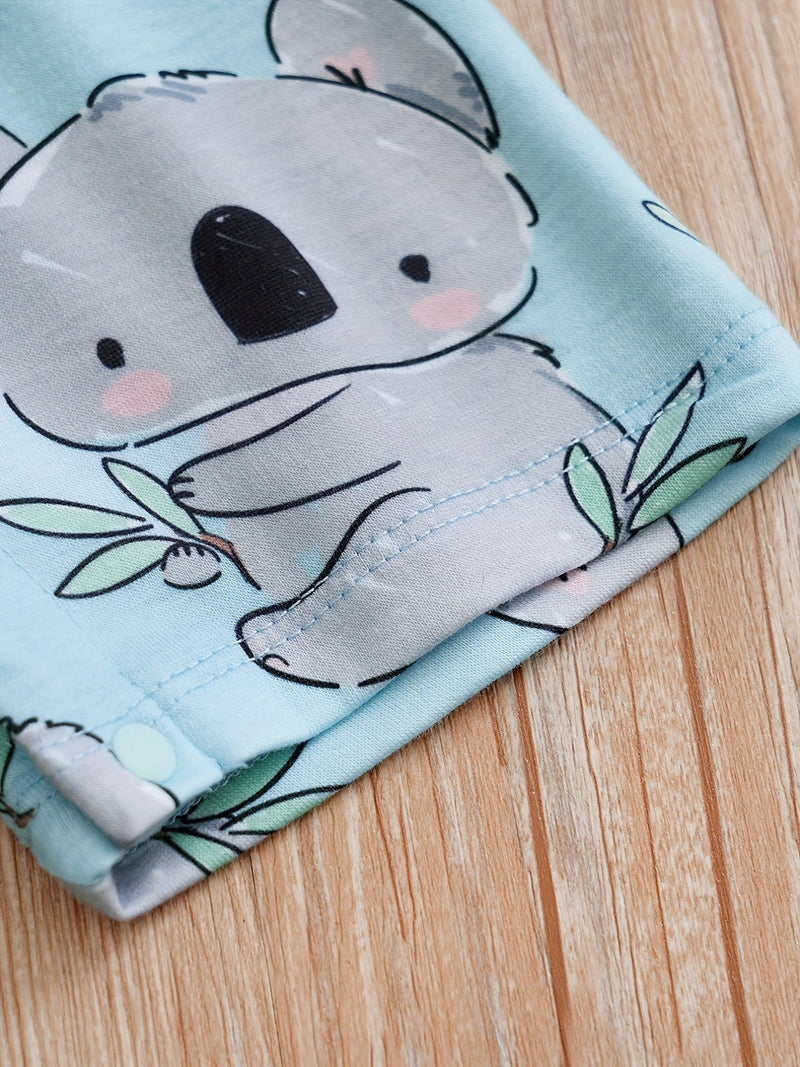 Uroczy Kombinezon dla Niemowląt z Motywem Koali – Komfortowy i Oddychający