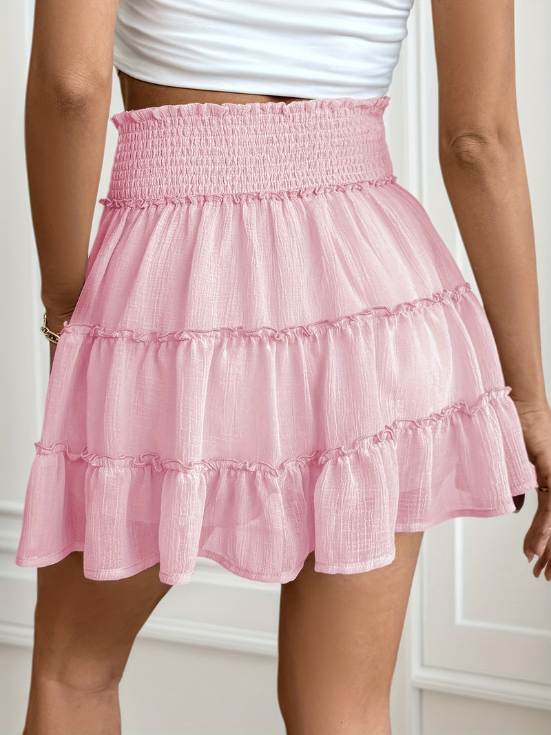Boho Ruches Mini Skirt – Light and Comfortable