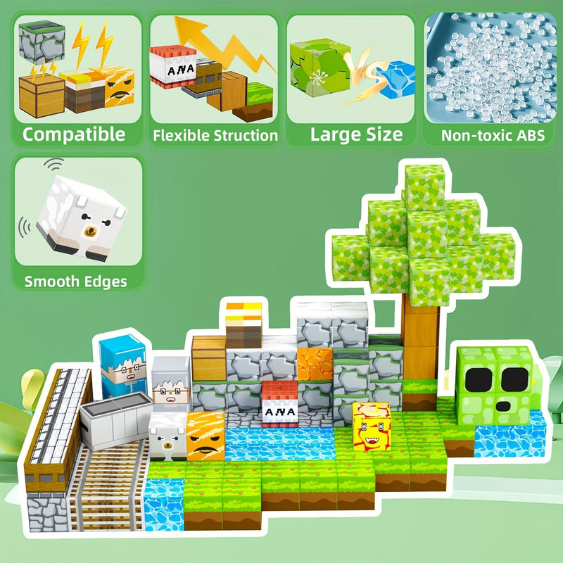 Magnetyczny Zestaw Klocków - Kreatywne i Edukacyjne Budowanie dla Dzieci