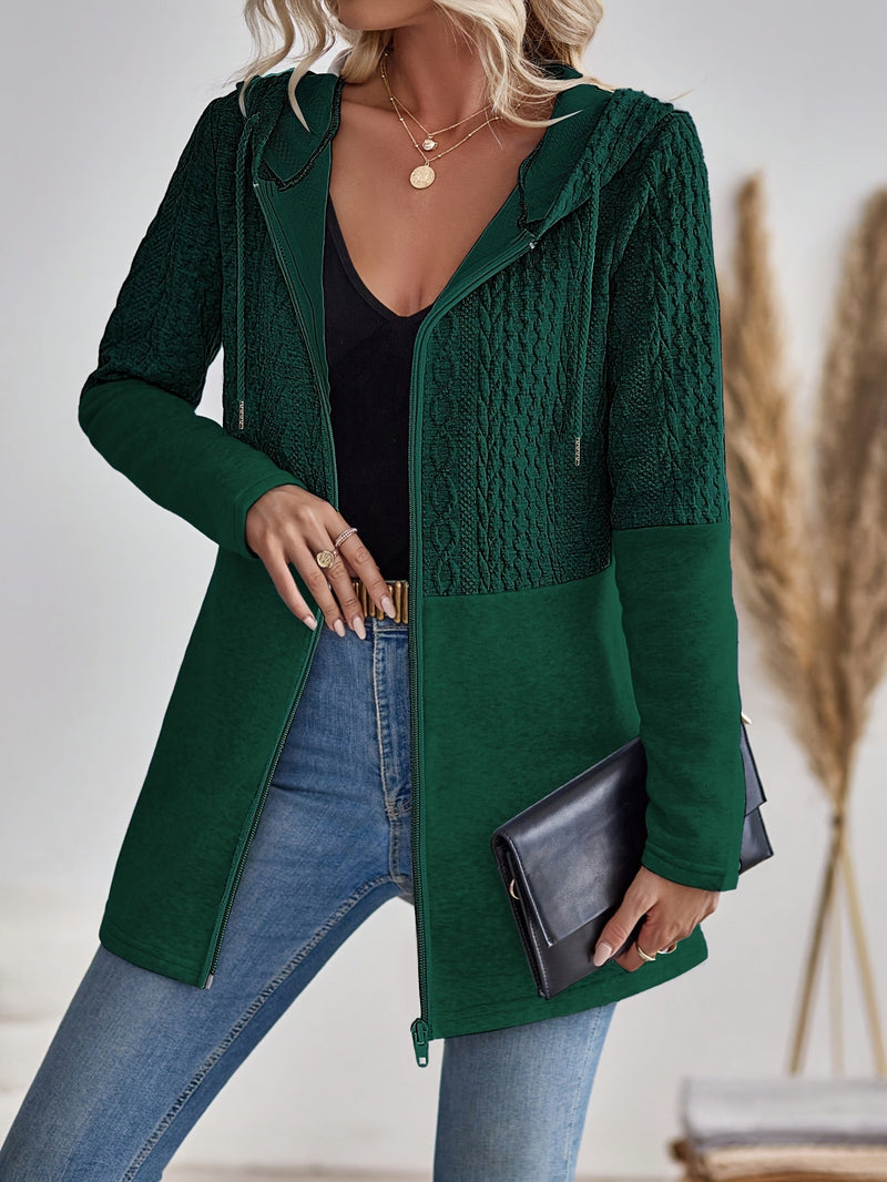 Mila Dzianinowa Bluza z Kapturem - Komfort i Styl na Jesień i Zimę dla Kobiet