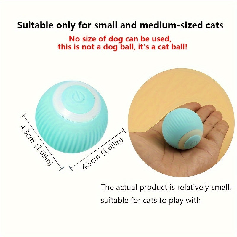 Intelligent interactive ball for cats - Automatic rolling toy for interactive play