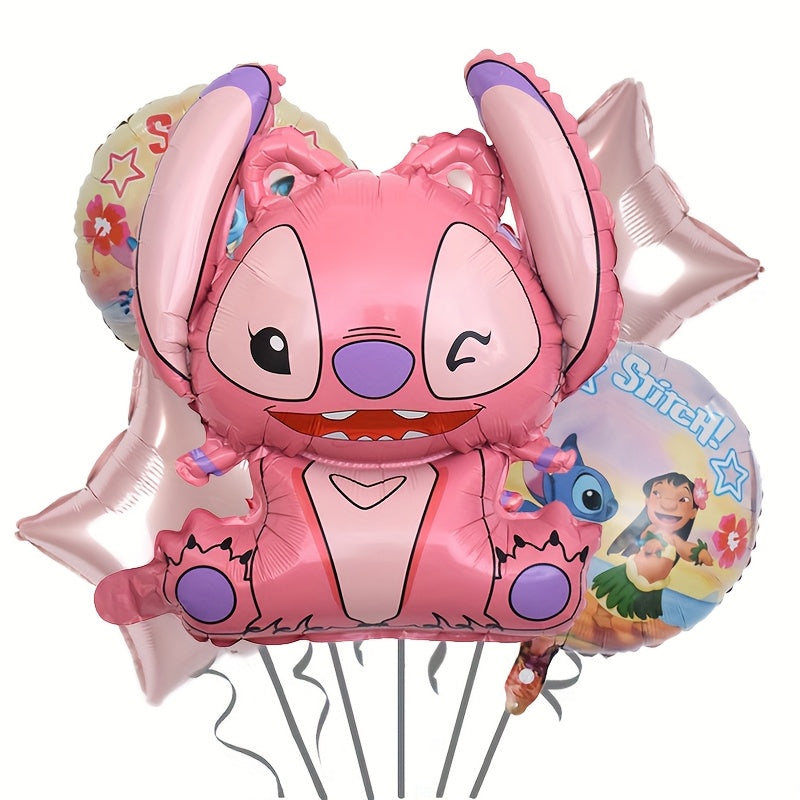Zestaw Balonów Stitch – 5 Sztuk na Magiczną Imprezę
