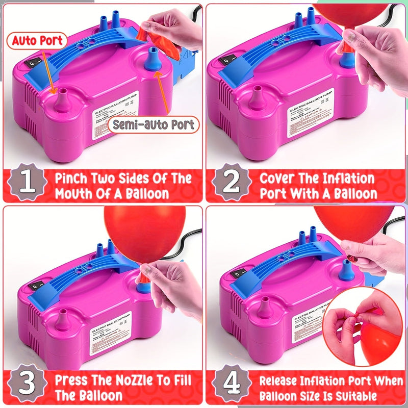 Double Electric Nozzle Balloon Pump – Fast and Easy Balloon Inflation