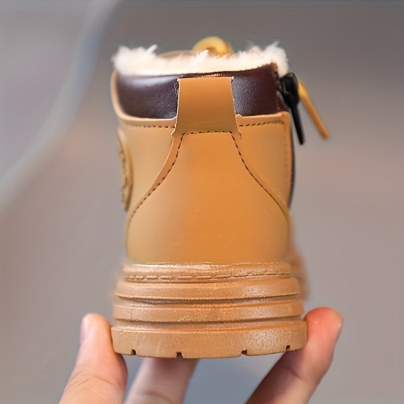 Modne Fleece Kalosze dla Chłopców - Ciepłe i Wodoodporne