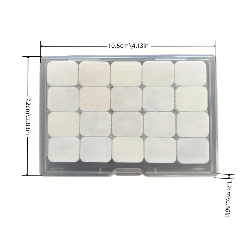 Zestaw farb akwarelowych Pearl – 20 kolorów w stałej formie do malarstwa i kaligrafii