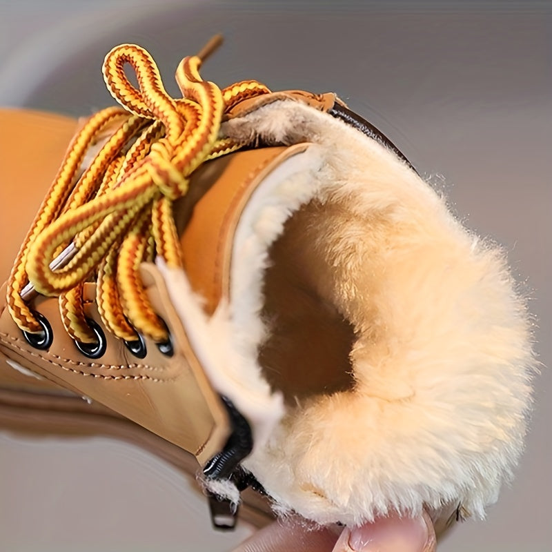 Modne Fleece Kalosze dla Chłopców - Ciepłe i Wodoodporne