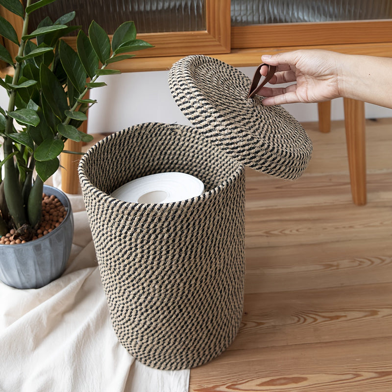 Boho Koszyk na Przechowywanie - Dla Stylowej Łazienki