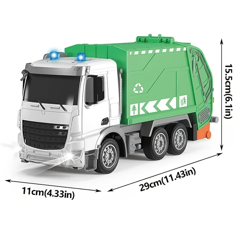 EcoTruck RC Śmieciarka - Realistyczna Zabawka z Efektami Światła i Dźwięku