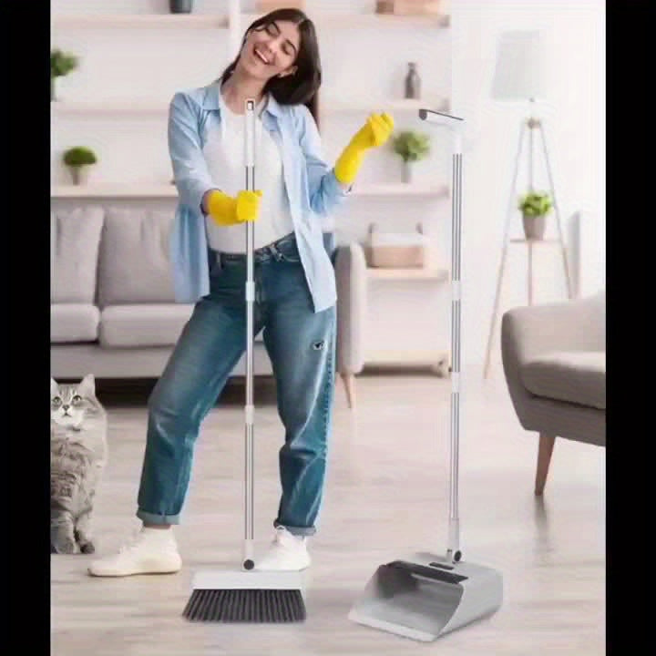 Foldable broom and dustpan set 3 in 1 – Practical solution for quick and efficient cleaning