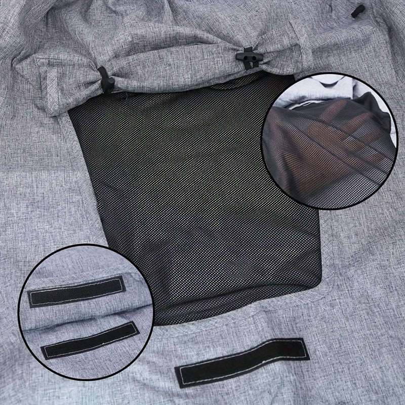 Składany Parasol do Wózka Dziecięcego – Ochrona UV i Elastyczne Paski dla Idealnego Pokrycia