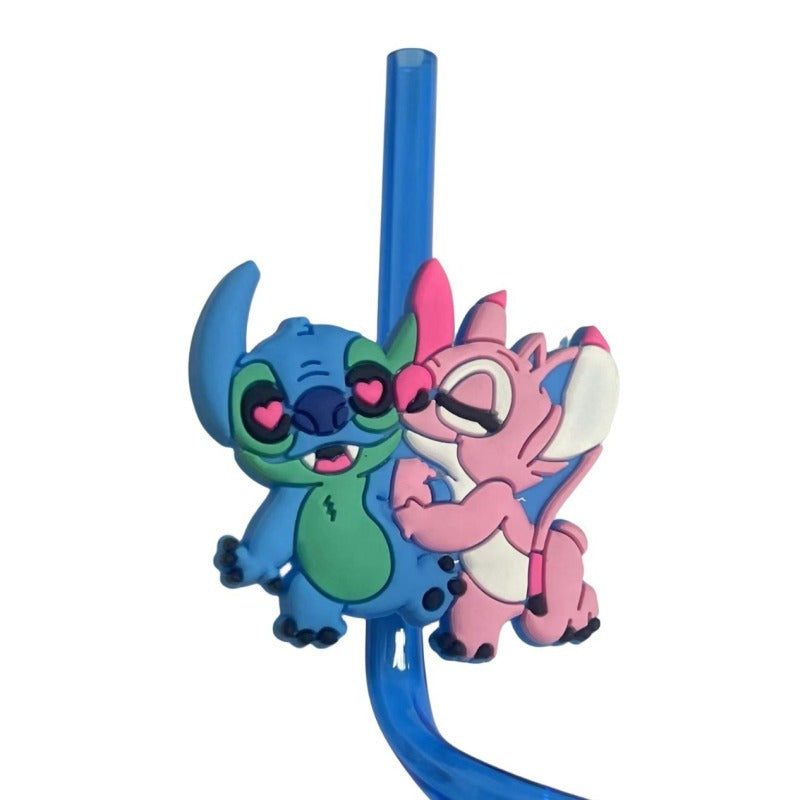 Zestaw wielokrotnego użytku słomek Stitch – 16 kolorowych słomek na przyjęcia i urodziny