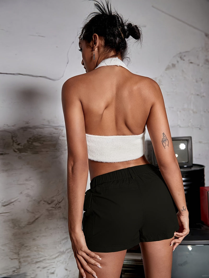 Casual Cargo Szorty z Elastycznym Pasem – Wygodne i Funkcjonalne