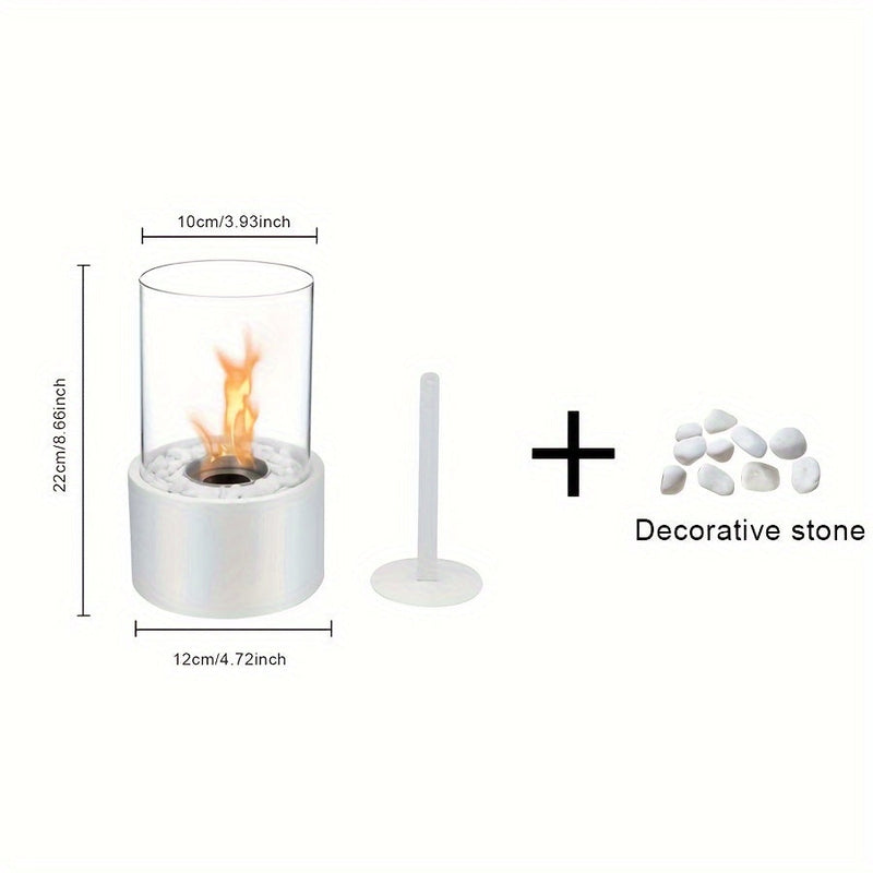 Rustykalny Kominek Stołowy – Przenośny Piecyk na Alkohol do Użytku Wewnętrznego i Zewnętrznego