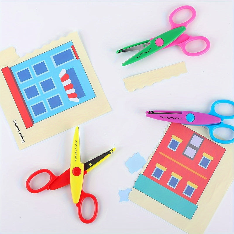 Kolorowy Zestaw Kreatywnych Nożyczek – Dekoracyjne Krawędzie do Rękodzieła i DIY