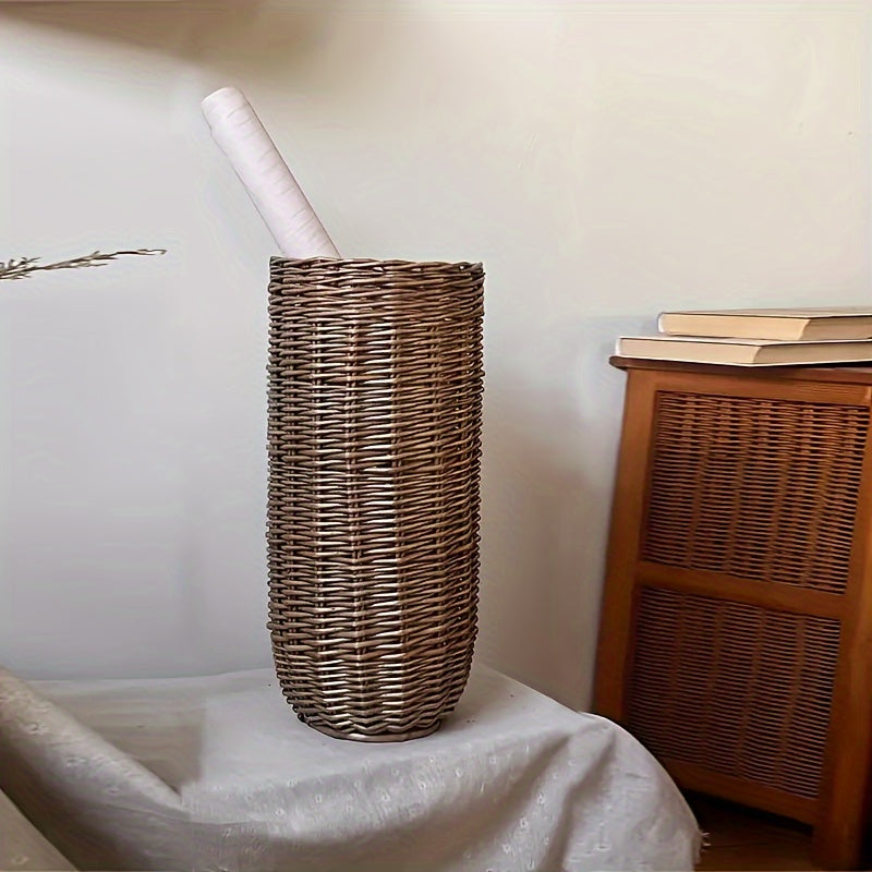 Wiklinowy Kosz Vintage - Stylowy i Funkcjonalny do Każdego Domu