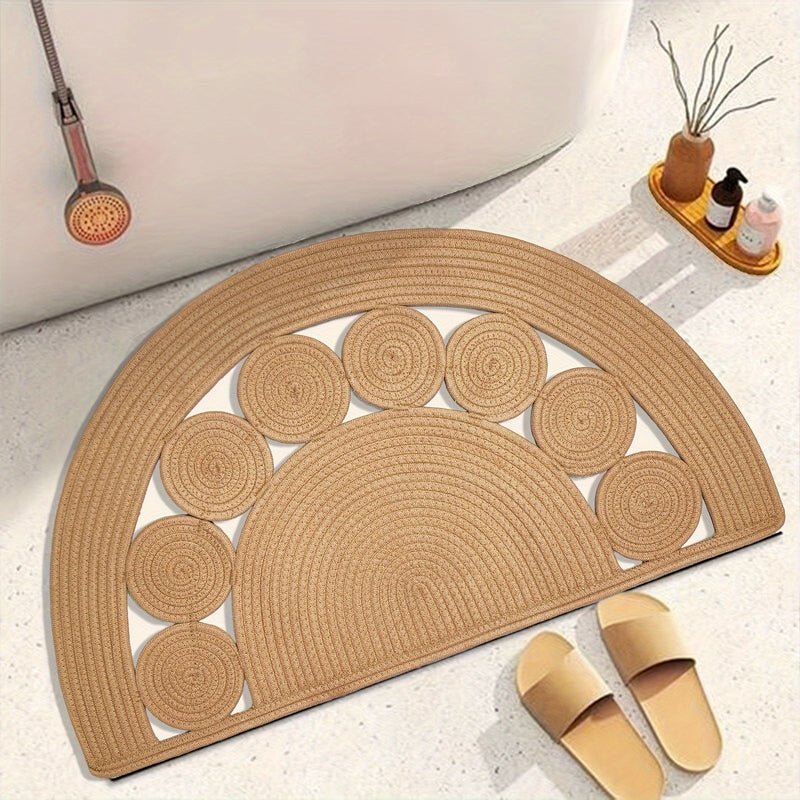 Boho Ręcznie Wykonana Mata Łazienkowa – Idealna do Twojej Łazienki lub Przedpokoju