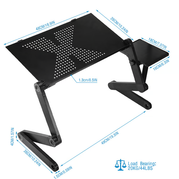 Suport ergonomic reglabil pentru laptop – ușor și multifuncțional
