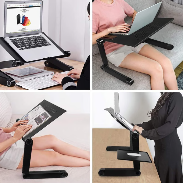 Suport ergonomic reglabil pentru laptop – ușor și multifuncțional