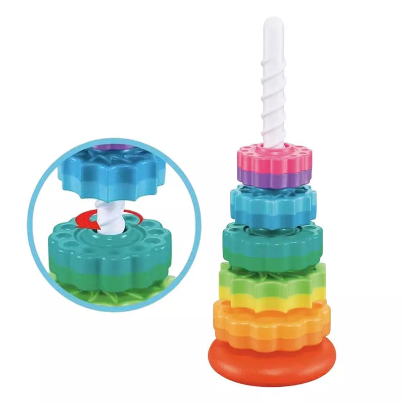 Wieża Zabaw Skręć i Ułóż – Edukacyjna Zabawa w Układanie dla Maluchów