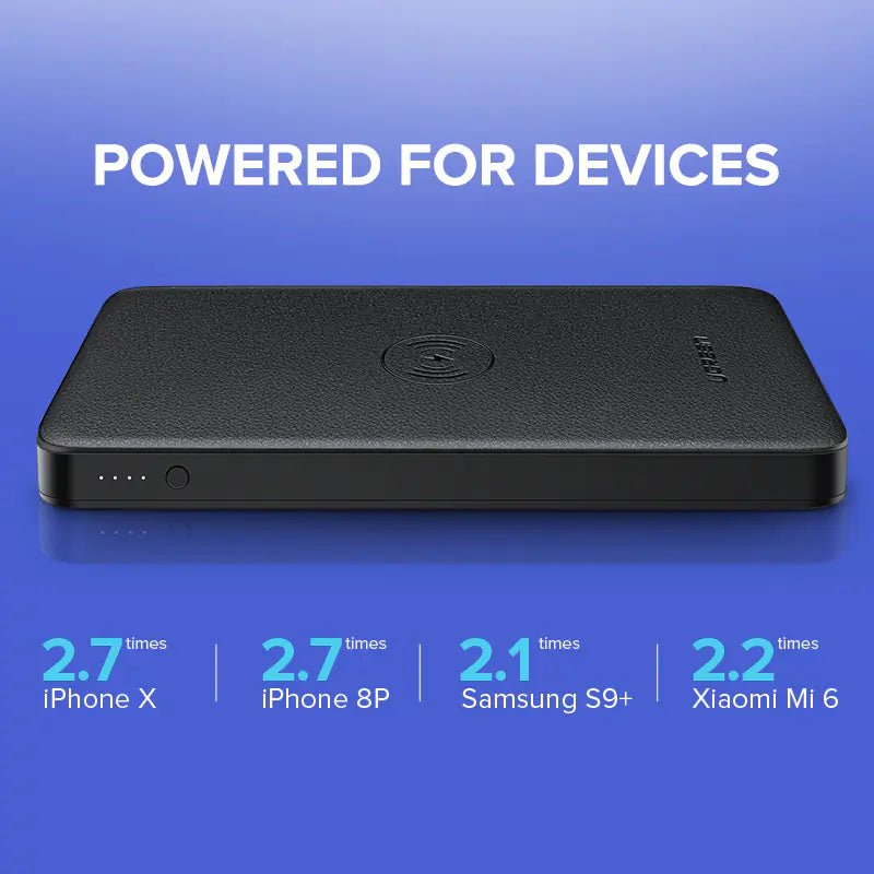 Încărcător wireless Powerbank – 10.000mAh Ieșire dublă